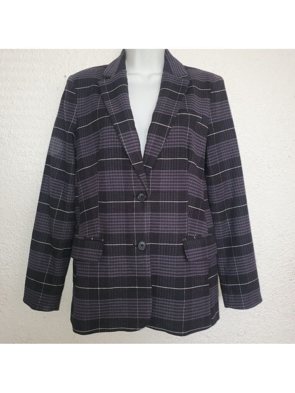 Free Assembly Blazer Womens Black Gray (S)